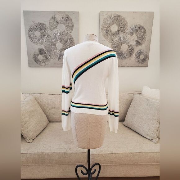 💗 TOPSHOP 💗 Chevron Fine Gauge Sweater - [Size 10] - Picture 9 of 14